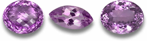 Himbeer-/pflaumenfarbener Amethyst