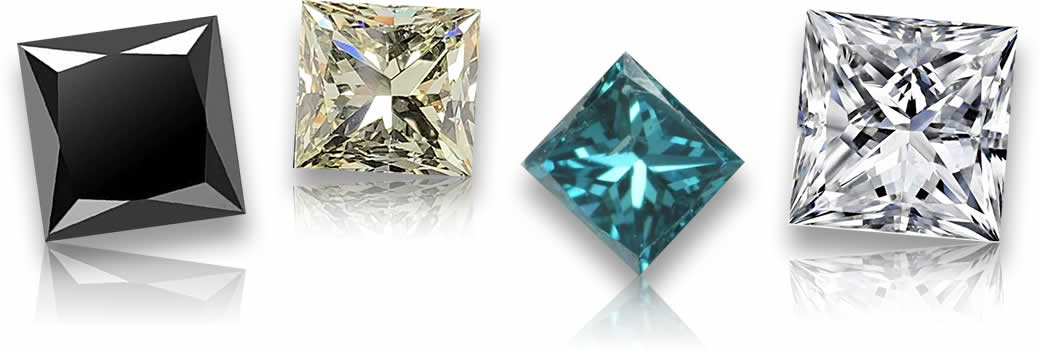 Diamant im Prinzessschliff zu verkaufen