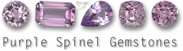 Lila Spinell Edelsteine