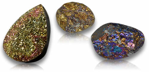 Regenbogen-Pyrit-Edelsteine