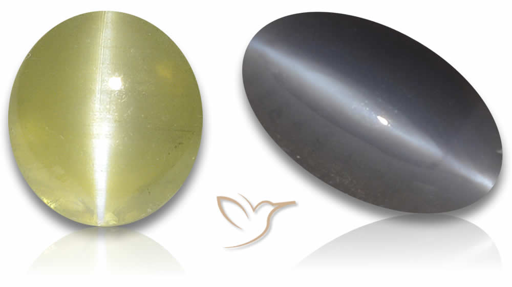 Seltene Chrysoberyll-Katzenaugen-Edelsteine