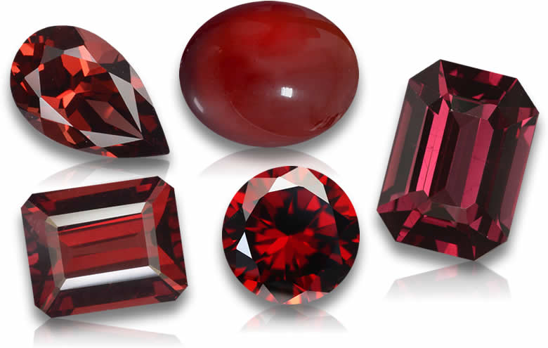 Loose Red Garnet: Natural Red, Pyrope, Almandine, Rhodolite Garnets for Jewelry, Wholesale Red Garnet