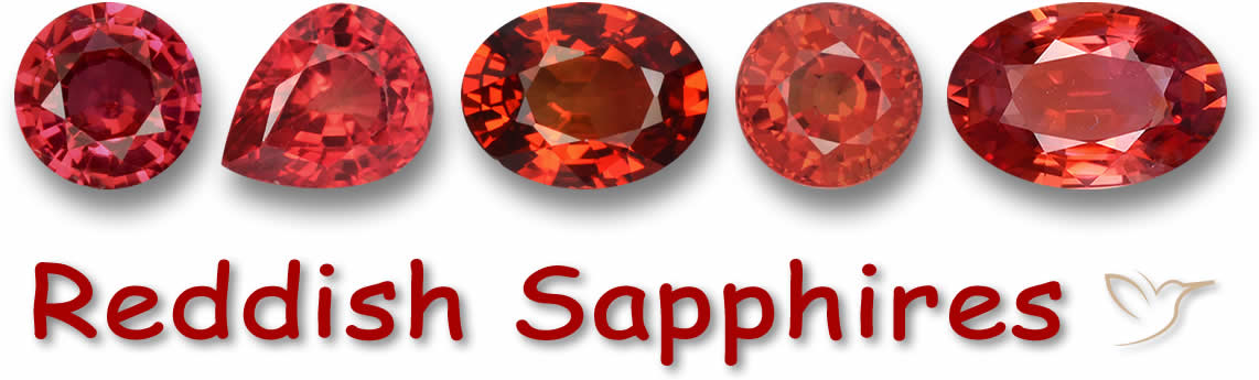Rot-Orange Saphire Edelsteine kaufen