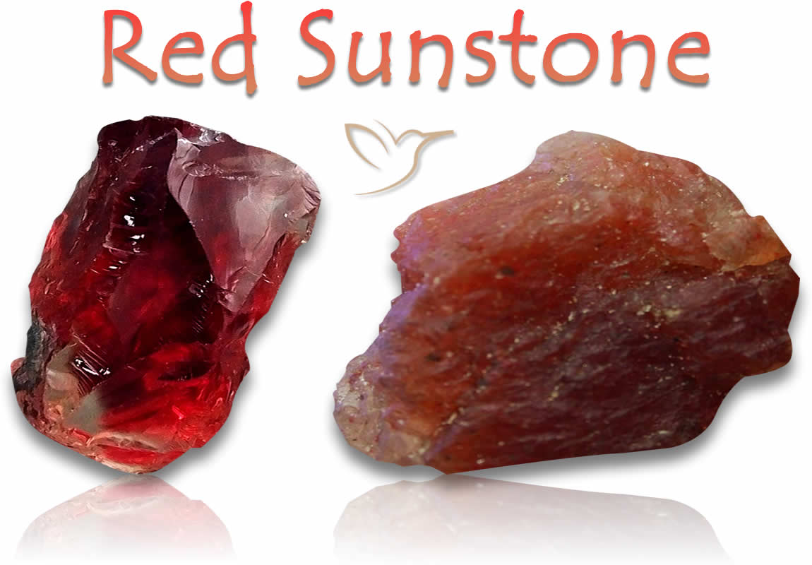 Rohe rote Sonnensteine