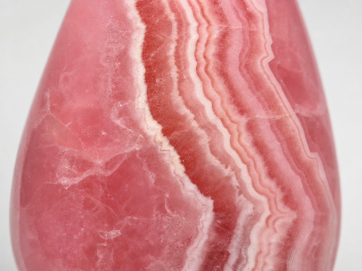 Nahaufnahme von natürlichen Rhodochrosit-Edelsteinen
