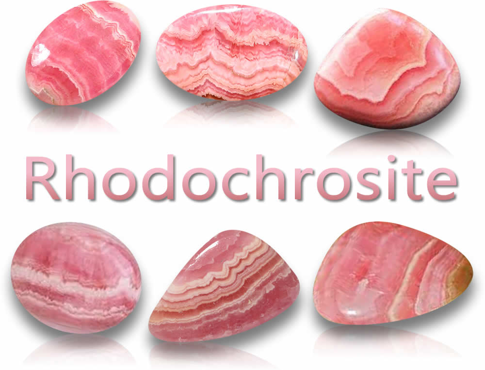 Natürliche Rhodochrosit-Edelsteine
