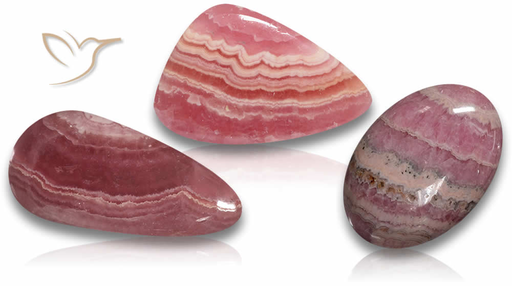 Natürliche Rhodochrosit-Edelsteine