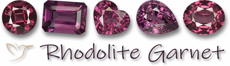 Rhodolith Granat Edelsteine