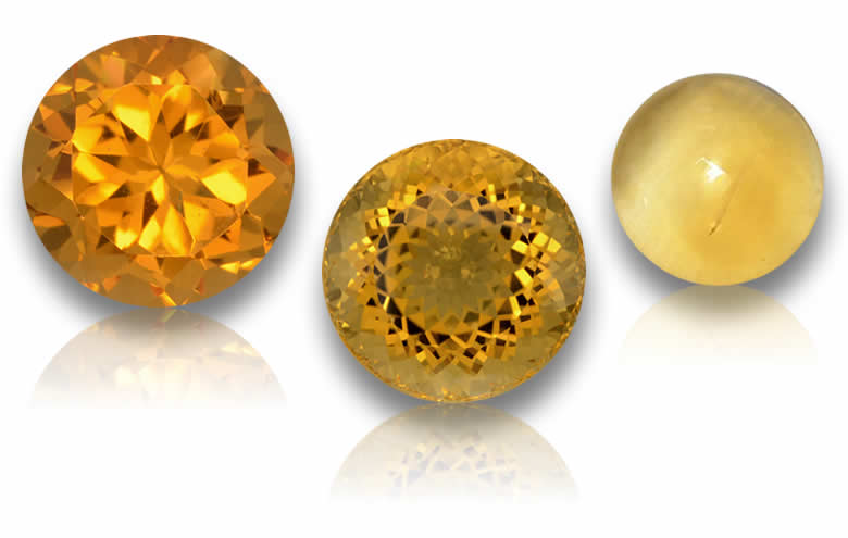 Round Citrine Gemstones: Faceted and Cabochon Round Citrine, Buy Wholesale Round Citrine Stones