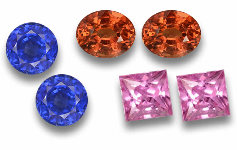 Shop Loose Sapphire Pairs, Natural, Blue, Pink and Fancy Colors Sapphire Pairs