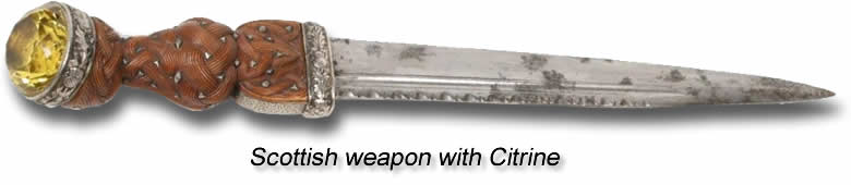 Schottische Waffe mit Citrin