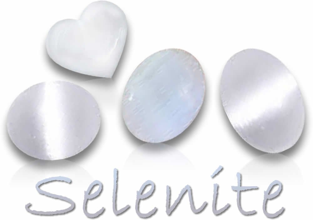 Natürliche Selenit-Edelsteine
