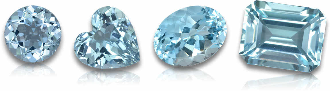Himmelblaue Topas-Edelsteine