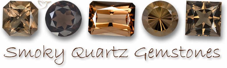 Natürliche Rauchquarz-Edelsteine