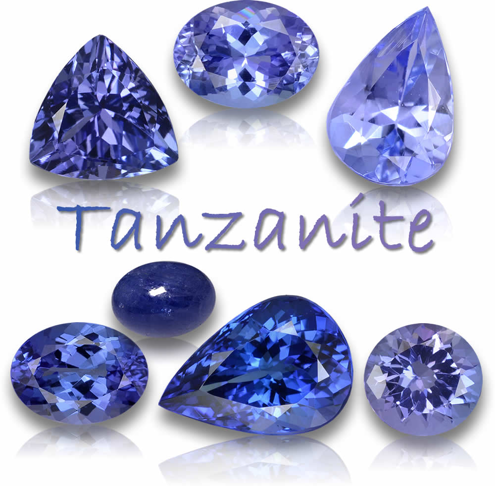 Natürliche Tansanit-Edelsteine zu verkaufen