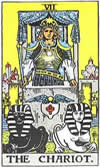 Tarot-Karte - Der Streitwagen