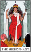 Tarot-Karte - Der Hierophant