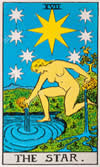 Tarot-Karte - Der Stern