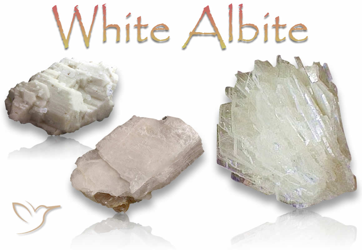 Natürliche raue weiße Albit-Edelsteine