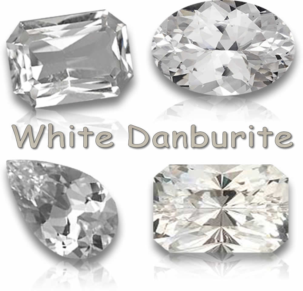 Natürliche weiße Danburit-Edelsteine