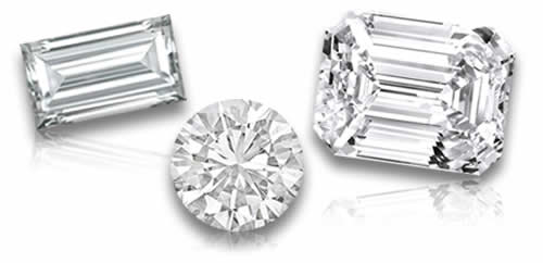 Geschäft Weißer Diamant Edelsteine
