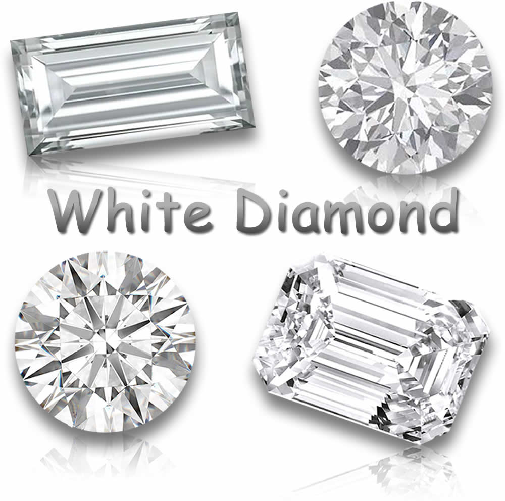 Natürliche weiße Diamant-Edelsteine