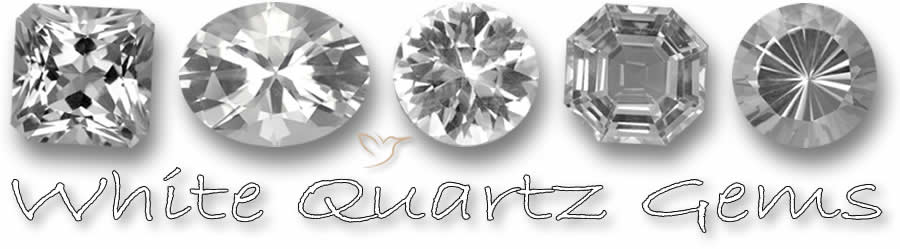 Natürliche weiße Quarz-Edelsteine