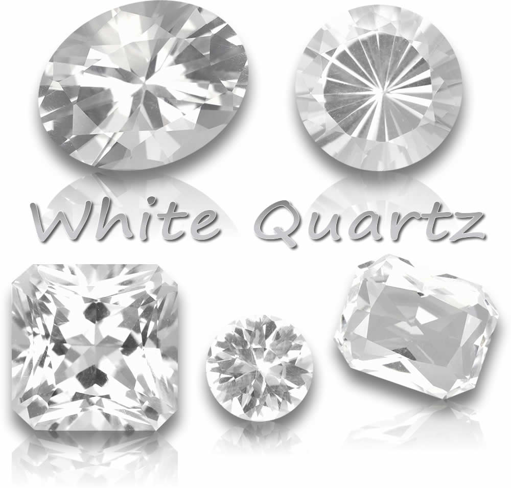 Natürliche weiße Quarz-Edelsteine