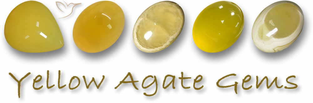 Gelbe Achat Edelsteine