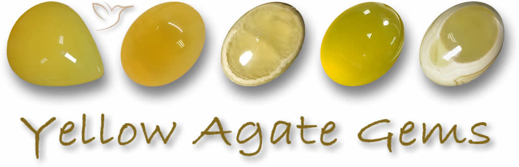 Kaufen Sie gelbe Achat-Edelsteine