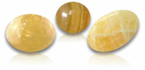 Gelbe Calcit-Edelsteine