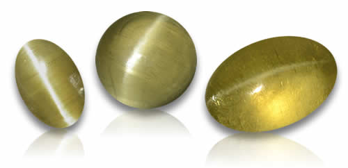Katzenaugen-Apatit-Edelsteine