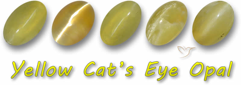 Kaufen Sie gelbe Katzenaugen-Opal-Edelsteine