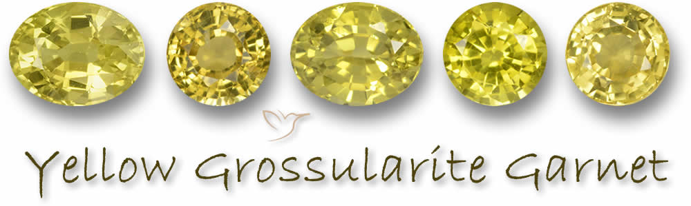 Gelbe Grossular-Granat-Edelsteine kaufen