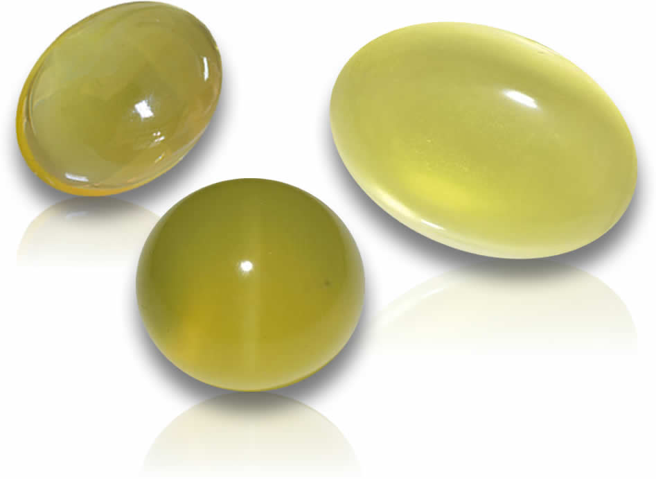 Gelbe Quarz-Cabochons