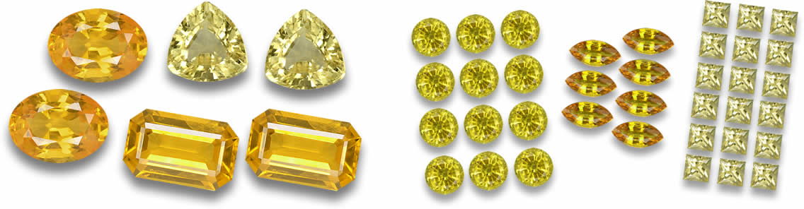 Gelber Saphir für Schmuck