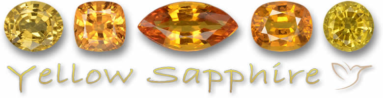 Gelbe Saphir-Edelsteine
