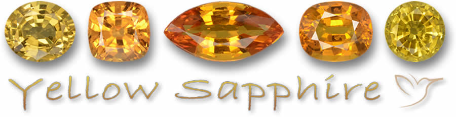 Gelbe Saphir-Edelsteine