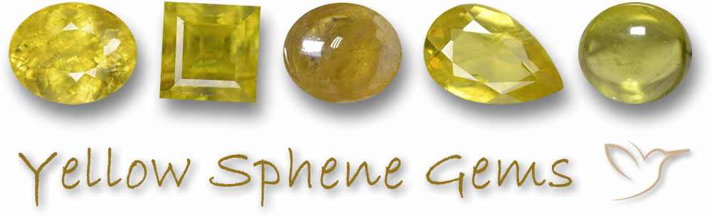 Gelbe Sphen-Edelsteine kaufen
