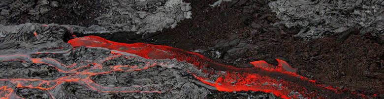 kühlende Lava
