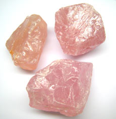 Rauer Rosenquarz aus Südafrika