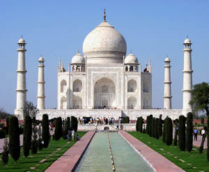 Das berühmte Taj Mahal in Indien
