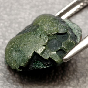 6,84 ctw natürlicher mehrfarbiger Achatgeode, Fantasieschliff, Lichtundurchlässig
