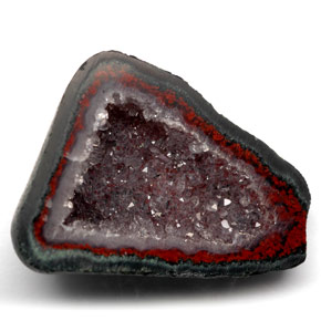 9,17 ctw natürlicher Mehrfarbig Achat-Geode, Ausgefallene Form, Lichtundurchlässig