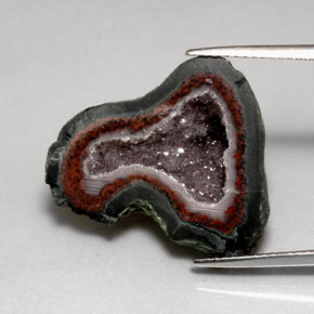 9,17 ctw natürlicher Mehrfarbig Achatgeode, Ausgefallene Form, Lichtundurchlässig