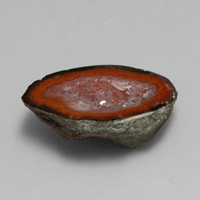 9,01 ctw natürlicher mehrfarbiger Achatgeode, Fantasieschliff, Lichtundurchlässig