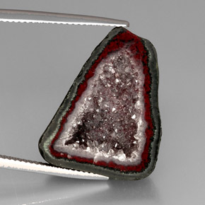 9,17 ctw natürlicher Mehrfarbig Achat-Geode, Ausgefallene Form, Lichtundurchlässig