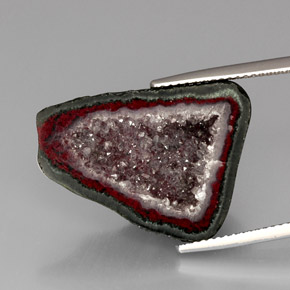 9,17 ctw natürlicher Mehrfarbig Achat-Geode, Ausgefallene Form, Lichtundurchlässig