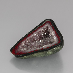 9,17 ctw natürlicher Mehrfarbig Achat-Geode, Ausgefallene Form, Lichtundurchlässig