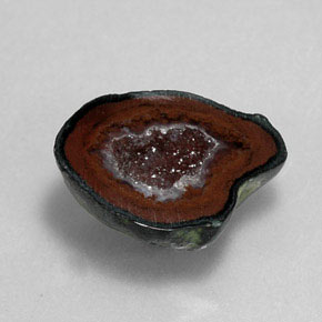 9,17 ctw natürlicher Mehrfarbig Achat-Geode, Ausgefallene Form, Lichtundurchlässig